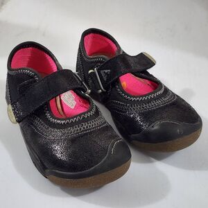 Plae Emme Black Mary Jane Shoes Hook & Loop Sneakers School Uniform Shoes Size 9